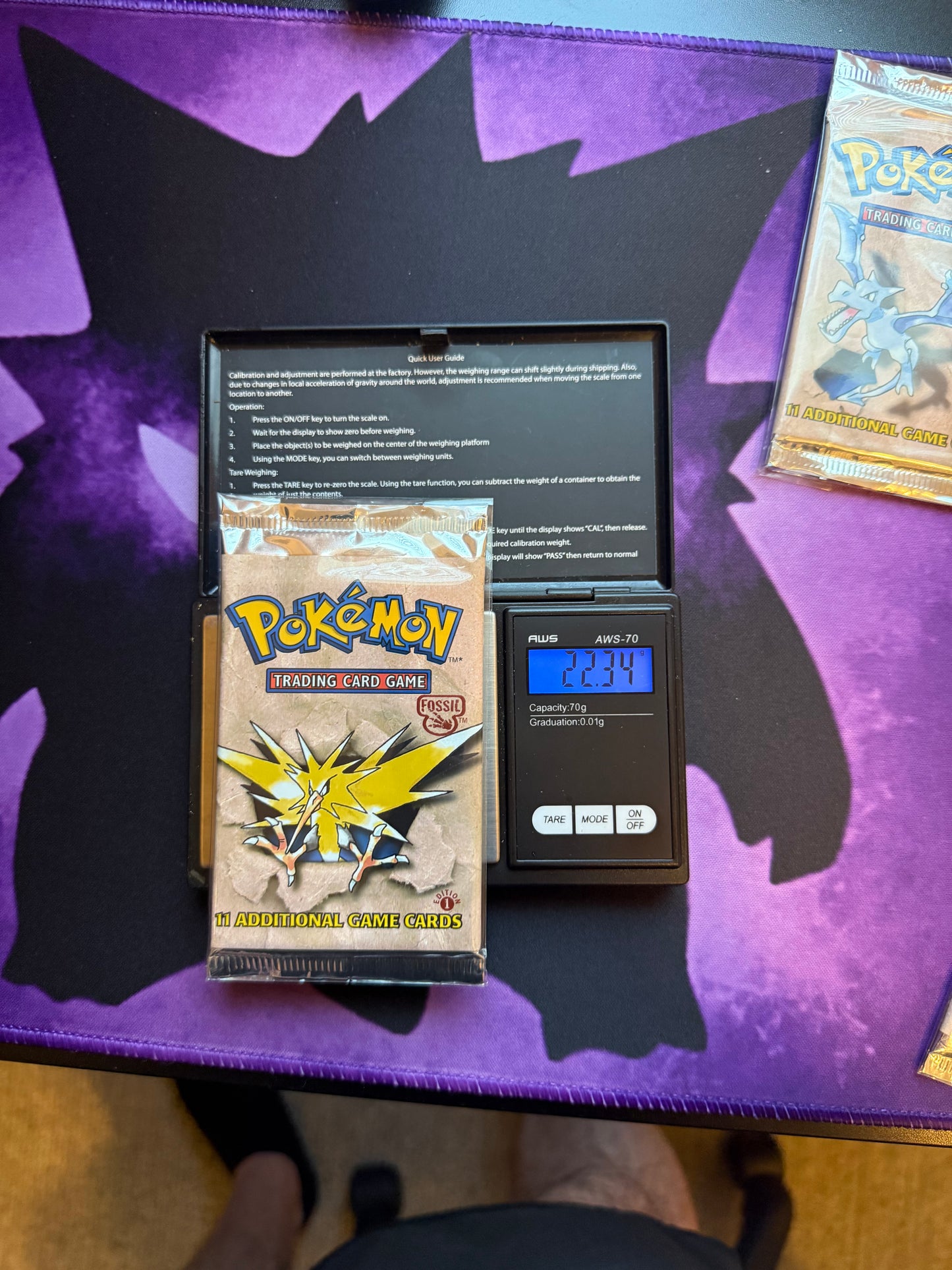 Guaranteed Heavy First Edition Fossil Booster Pack