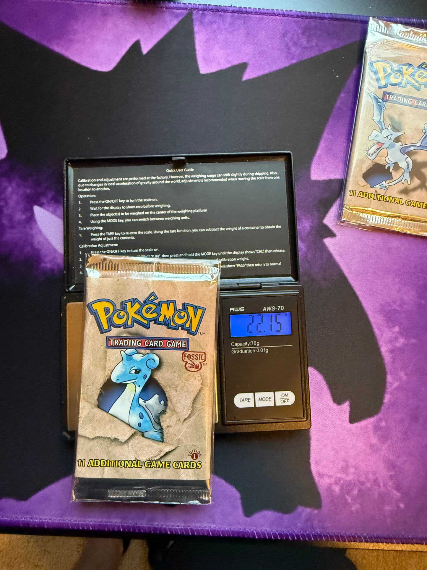 Guaranteed Heavy First Edition Fossil Booster Pack