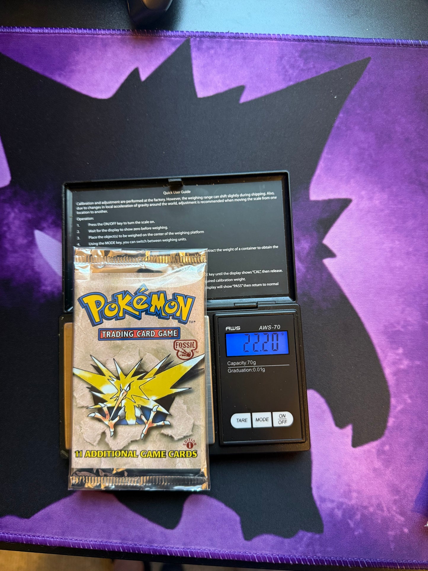 Guaranteed Heavy First Edition Fossil Booster Pack