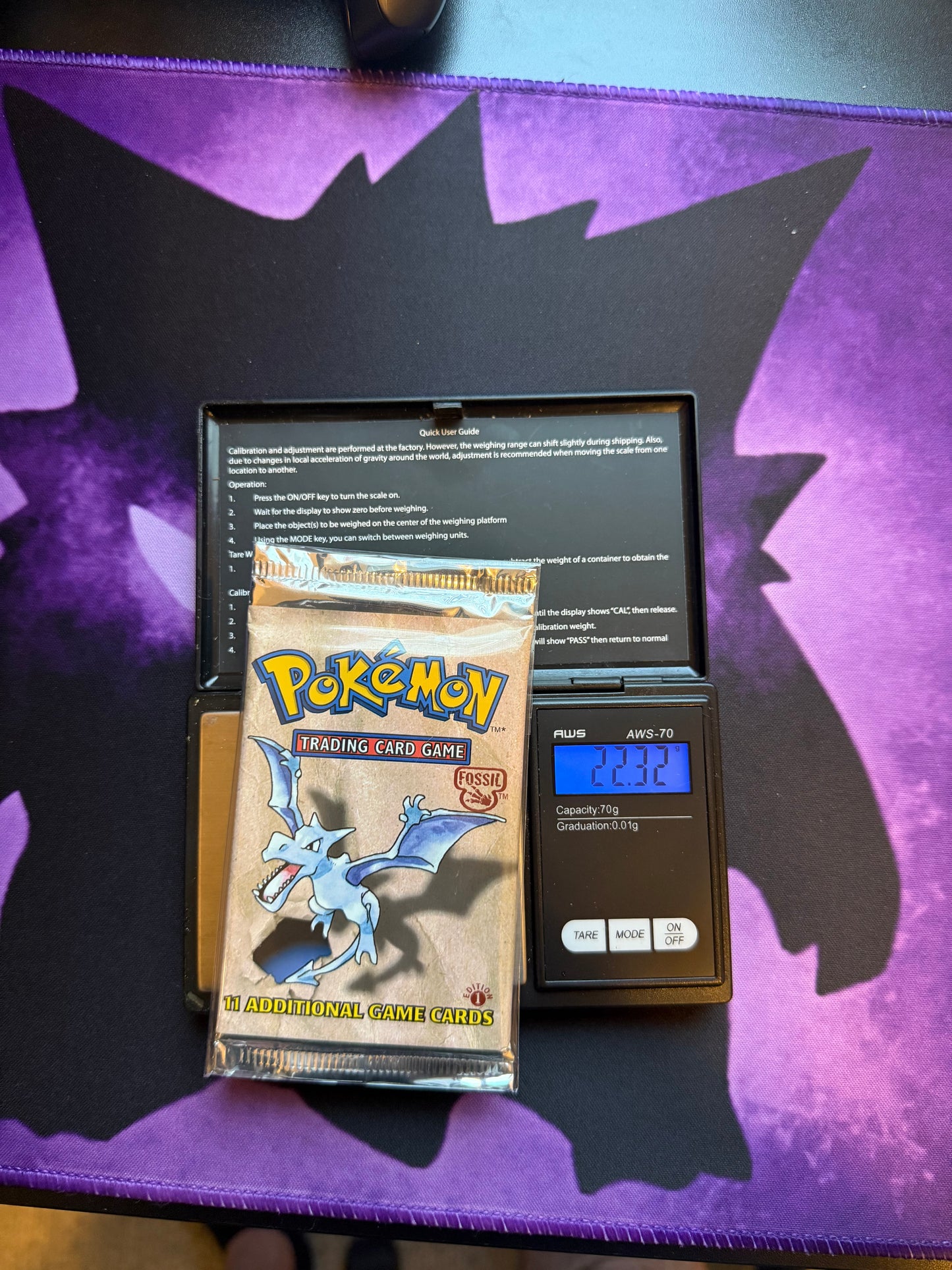 Guaranteed Heavy First Edition Fossil Booster Pack